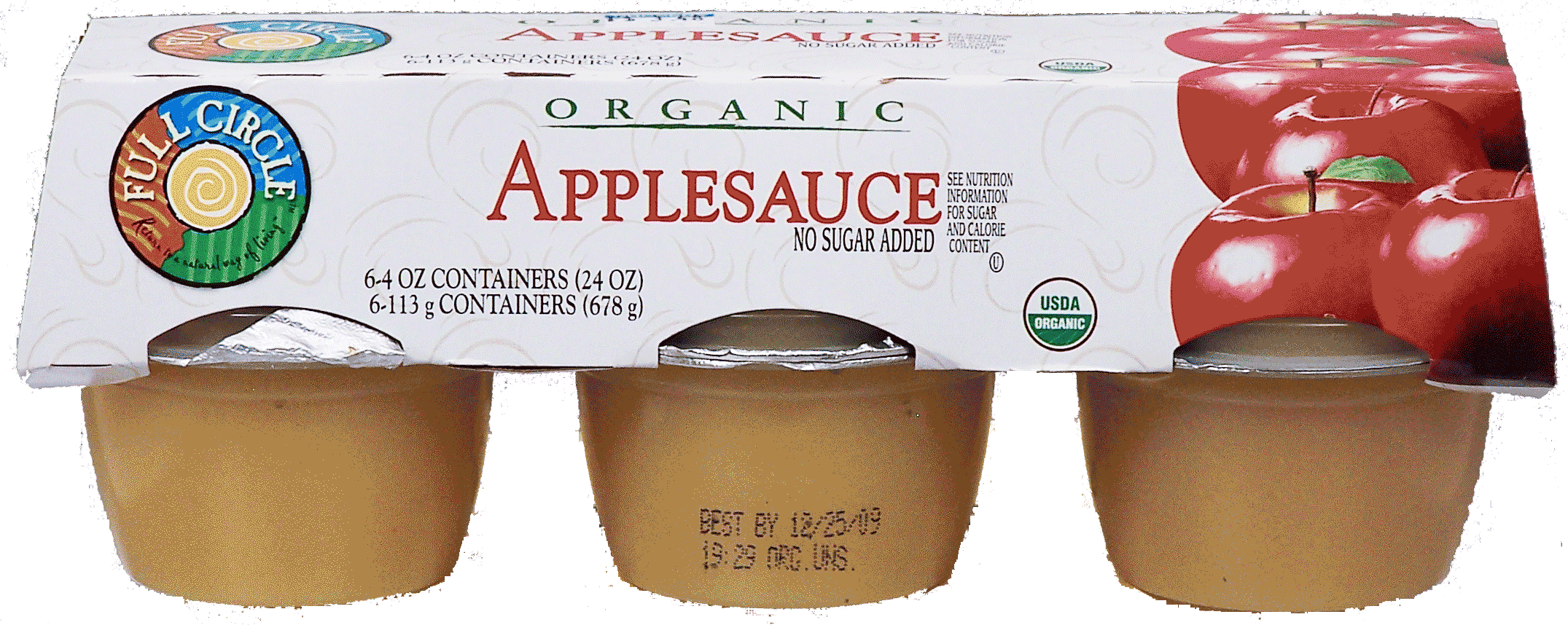 Full Circle Organic applesauce, no sugar added Full-Size Picture